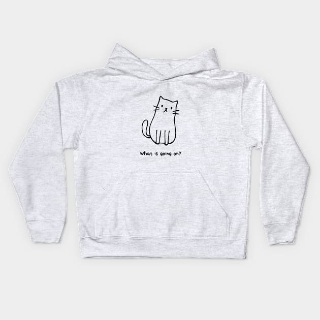 What is going on Cat Kids Hoodie by moonphile